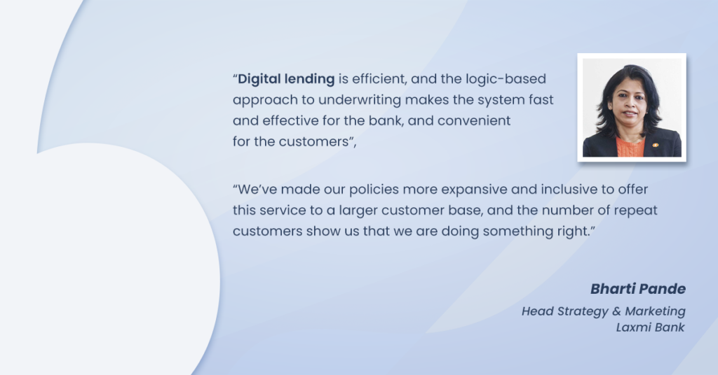 Bharti Pande, Head Strategy & Marketing, Laxmi Bank